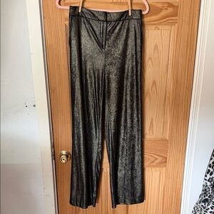 Joie Shimmering Black Wide Leg Pants